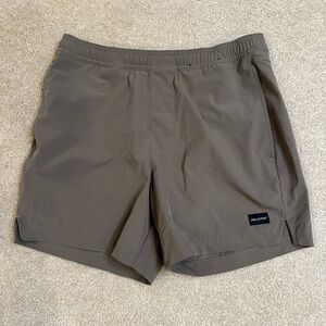 Hollister Tan Athletic Shorts Lightweight Elastic Waist